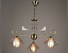 Люстра потолочная трехрожковая Мелодия Света Е27 Старая медь картинка 